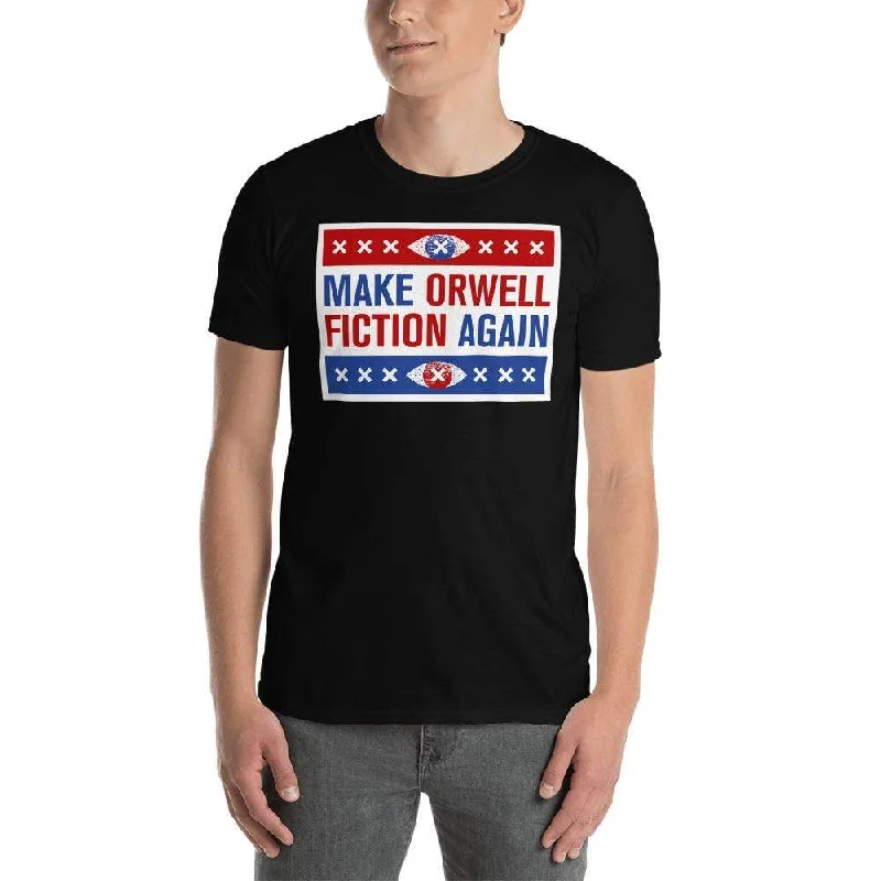 Ringer T Shirt Women with Retro - Inspired StripesMake Orwell Fiction Again - Election version - Premium T-Shirt Ringer T Shirt Women with Retro - Inspired StripesMake Orwell Fiction Again - Election version - Premium T-Shirt