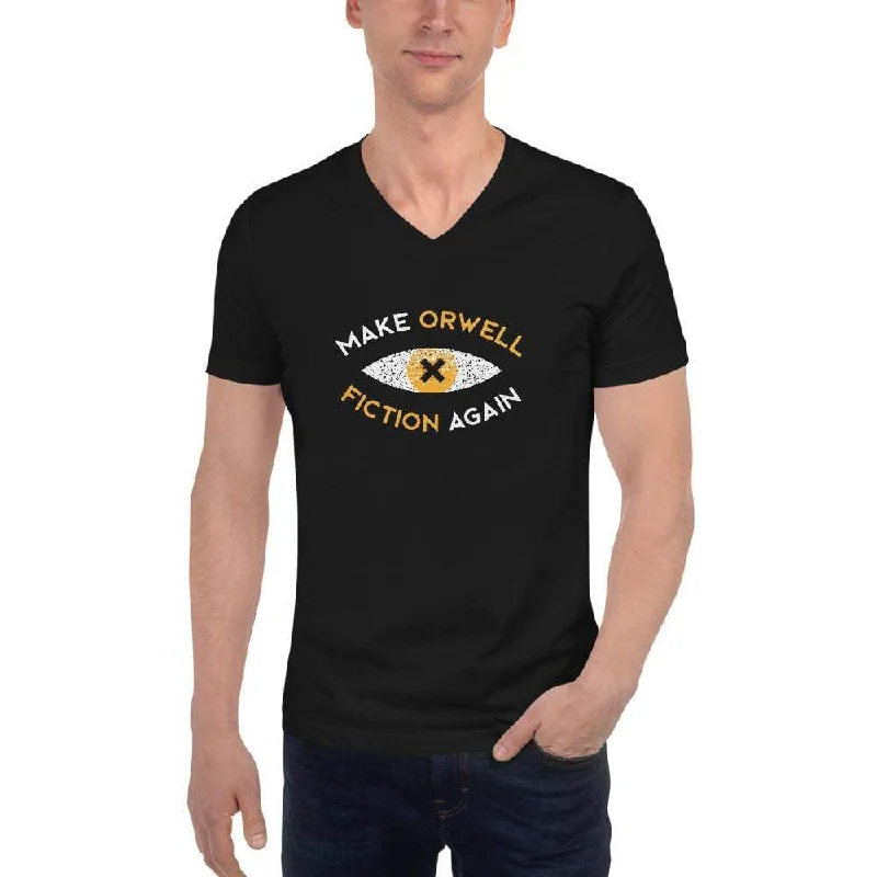 Graphic Print Women T Shirt for a Trendy StatementMake Orwell Fiction Again Recon Eye - Unisex V-Neck T-Shirt