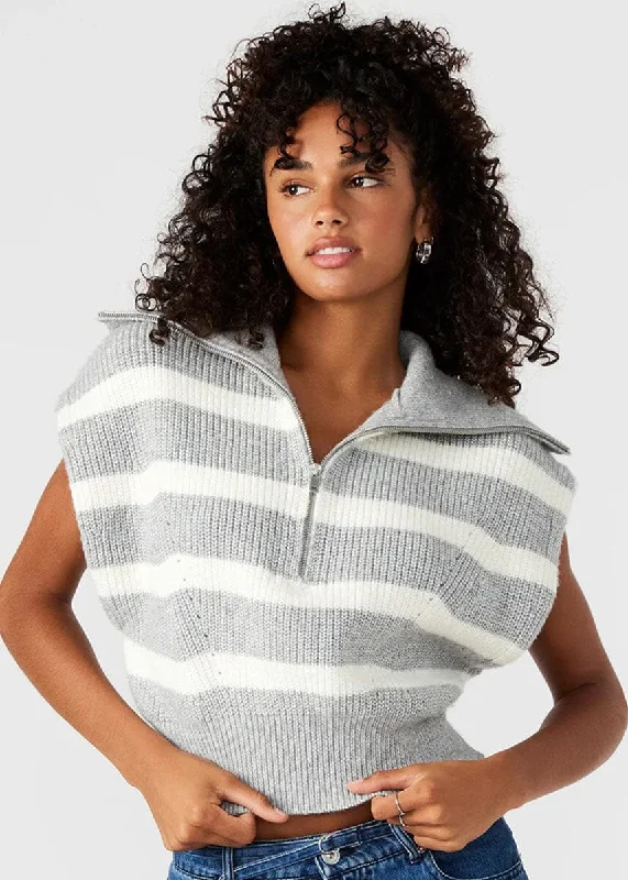 Split - Hem Women's Linen Blend Sweaters for SpringMarant Sweater - Heather Grey