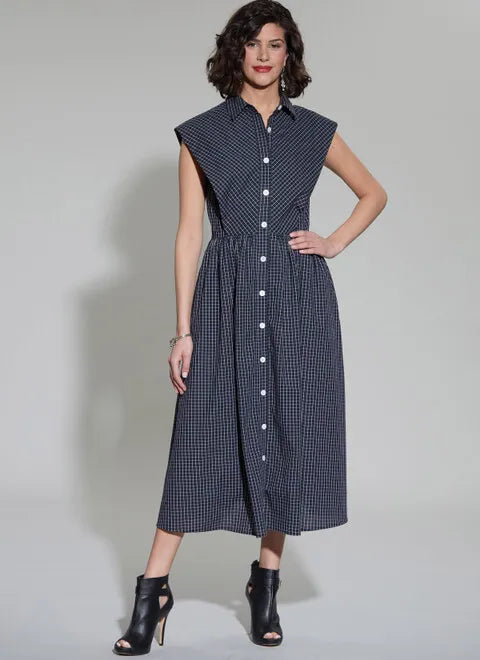 Mini - Length Women's Chunky Knit Sweater Dresses in Bold HuesMcCalls Shirtdress M8342 Mini - Length Women's Chunky Knit Sweater Dresses in Bold HuesMcCalls Shirtdress M8342