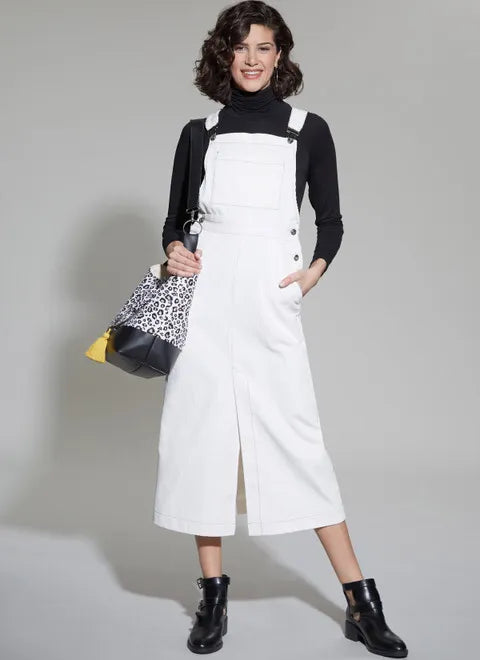 Sleeveless Women's Silk Blend Sweater Dresses for a Sophisticated LookMcCalls Skirt Overalls/Pinafore M8345 Sleeveless Women's Silk Blend Sweater Dresses for a Sophisticated LookMcCalls Skirt Overalls/Pinafore M8345