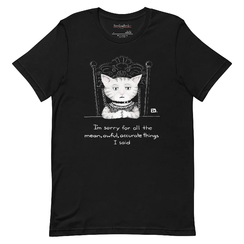 Embroidered Women T Shirt with Intricate DetailsMean, Awful Things Unisex T-Shirt
