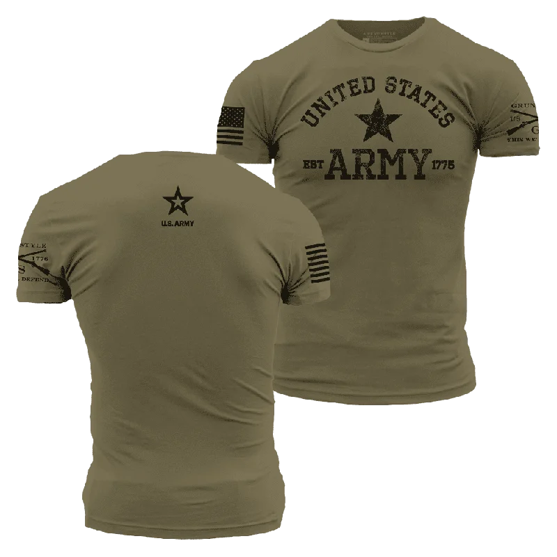 Sleeveless Women T Shirt for Summer ComfortArmy Est. 1775 T-Shirt - Military Green