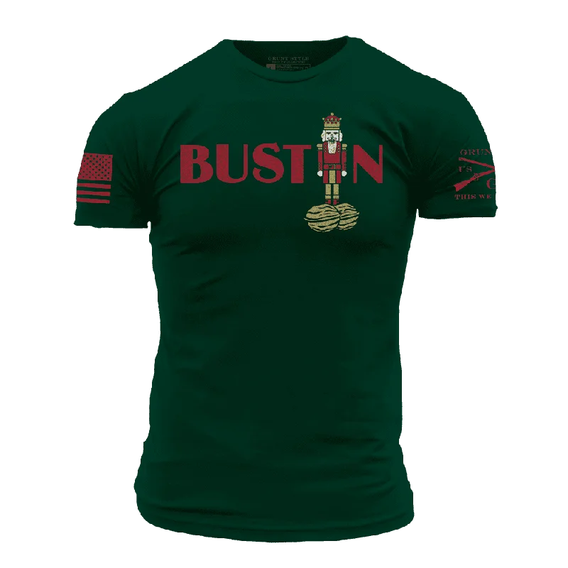 Puff Sleeve Women T Shirt for a Fashion - Forward LookBustin' T-Shirt - Forest Green Puff Sleeve Women T Shirt for a Fashion - Forward LookBustin' T-Shirt - Forest Green