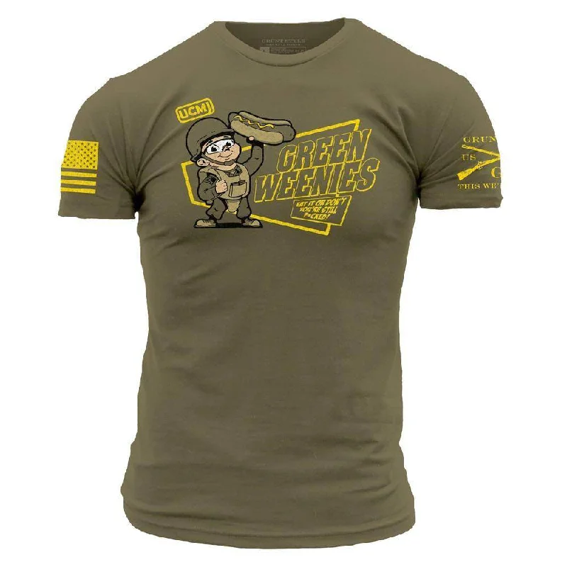 Sheer Women T Shirt for a Stylish and Alluring LookGreen Weenies T-Shirt - Military Green Sheer Women T Shirt for a Stylish and Alluring LookGreen Weenies T-Shirt - Military Green