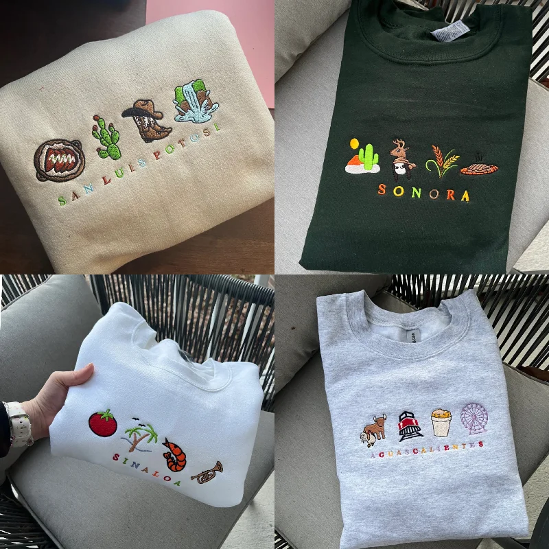 Cropped Women's Angora Blend Sweaters for a Trendy LookMexico State PT3 • Embroidered Crewneck Cropped Women's Angora Blend Sweaters for a Trendy LookMexico State PT3 • Embroidered Crewneck