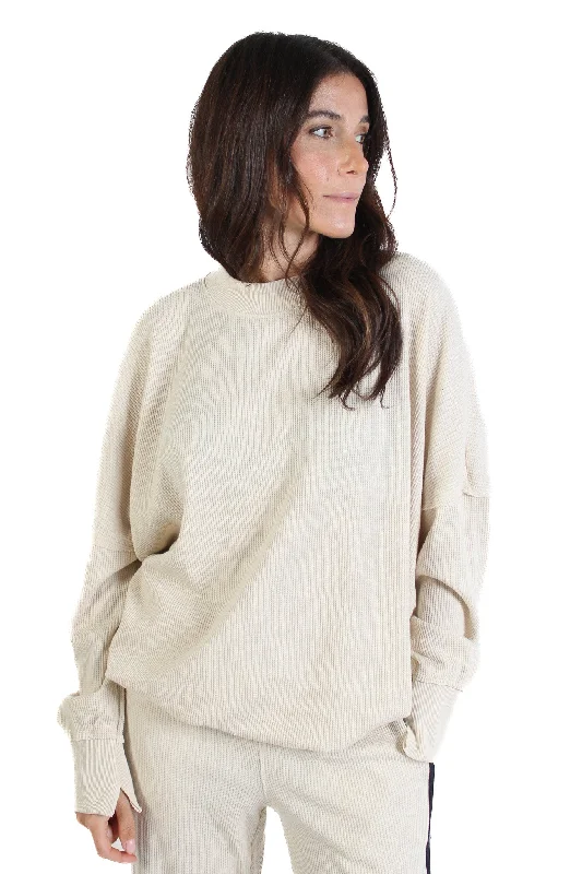 Plus Size Women's Ruffled Hem Sweaters in Floral PrintsMikku Stone Pullover