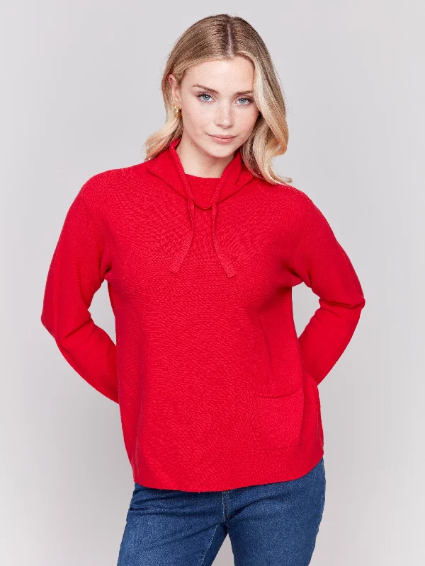 Boat Neck Women's Merino Wool Sweaters in Neutral ShadesOttoman Cotton Funnel Neck Sweater - Cranberry Boat Neck Women's Merino Wool Sweaters in Neutral ShadesOttoman Cotton Funnel Neck Sweater - Cranberry