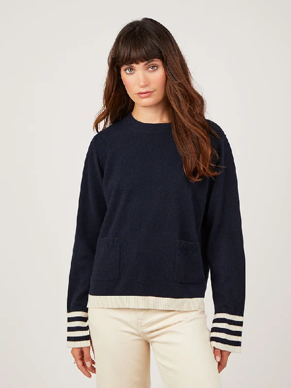 Tie - Front Women's Lambswool Sweaters in Pastel HuesPAIGE JUMPER
