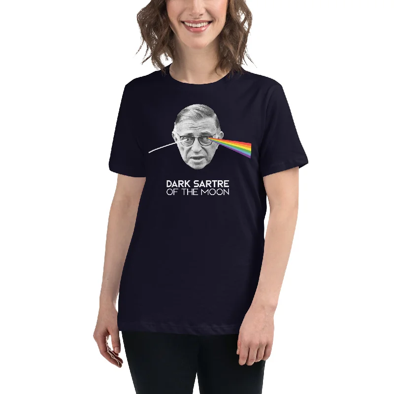 Moisture - Wicking Women T Shirt for Active LifestylesPeak Absurdism - The Dark Sartre Of The Moon - Women's T-Shirt Moisture - Wicking Women T Shirt for Active LifestylesPeak Absurdism - The Dark Sartre Of The Moon - Women's T-Shirt