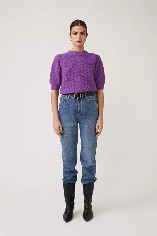 Button - Down Women's Shetland Wool Sweaters in Traditional PatternsPENSEE SHORT SLEEVE SWEATER Button - Down Women's Shetland Wool Sweaters in Traditional PatternsPENSEE SHORT SLEEVE SWEATER
