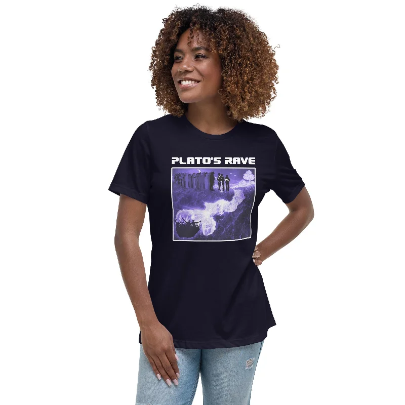 Crop Top Women T Shirt to Pair with High - Waisted BottomsPlato's Rave Cave - Women's T-Shirt