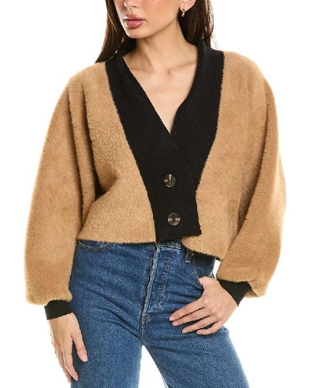 Plus Size Women's Asymmetric Hem Sweater Dresses in Modern DesignsRain + Rose Fuzzy Eyelash Cardigan Plus Size Women's Asymmetric Hem Sweater Dresses in Modern DesignsRain + Rose Fuzzy Eyelash Cardigan