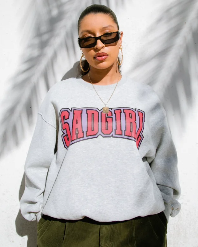 Open - Front Women's Cardigan - Style Mohair SweatersSadGirl University Sweater - Grey 2.0 Open - Front Women's Cardigan - Style Mohair SweatersSadGirl University Sweater - Grey 2.0