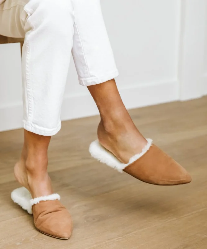 Shearling-Lined Mule