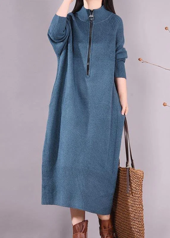 Women's Off - Shoulder Chunky Knit Sweater Dresses in Earth TonesSimple Zippered Pockets Spring Clothes For Women Work Outfits Blue Robes Dresses Women's Off - Shoulder Chunky Knit Sweater Dresses in Earth TonesSimple Zippered Pockets Spring Clothes For Women Work Outfits Blue Robes Dresses