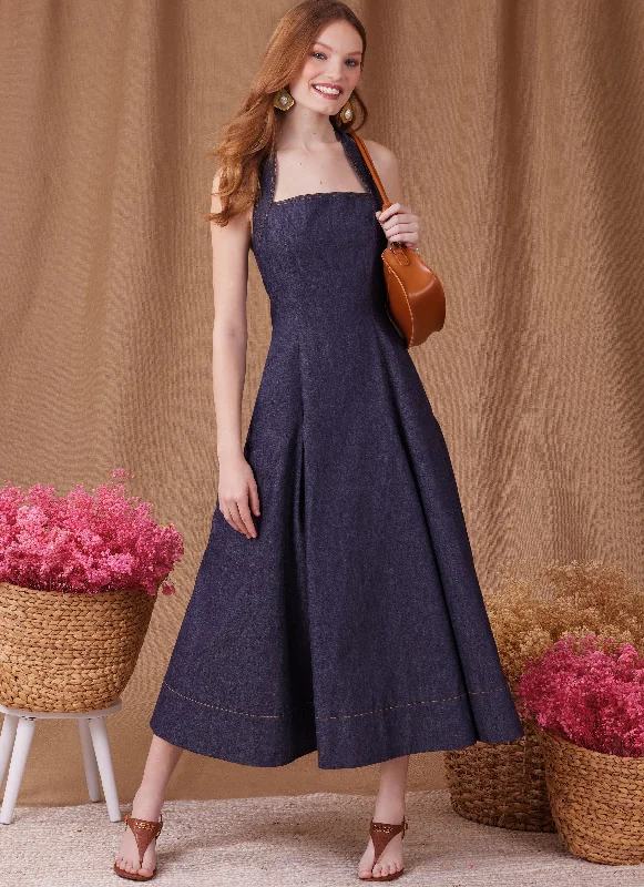 Belted Women's Cotton Blend Sweater Dresses for a Casual LookSimplicity Dress S9949