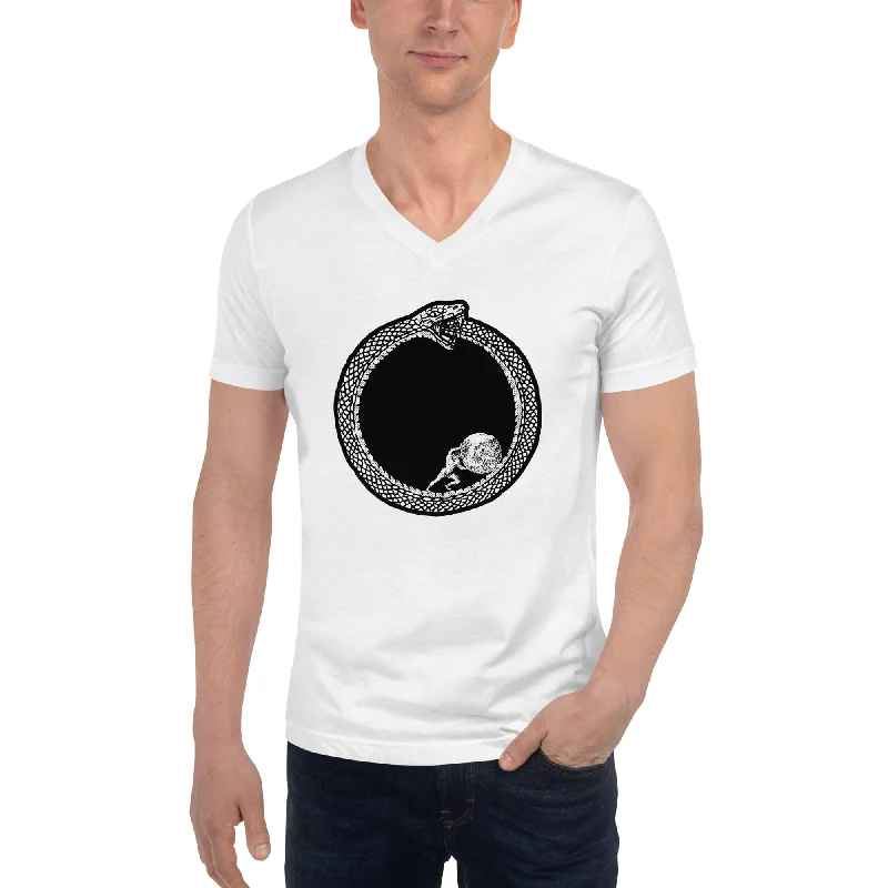 Plus Size Women T Shirt for a Comfortable and Flattering FitSisyphus in Ouroboros - Unisex V-Neck T-Shirt