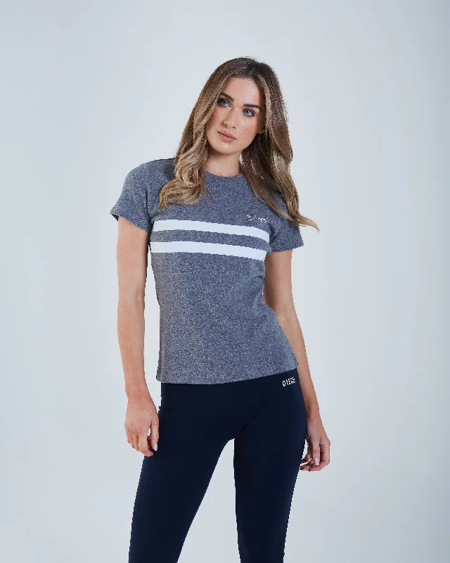 Organic Cotton Women T Shirt for Eco - Conscious WearersLuisa T-Shirt Storm Mel