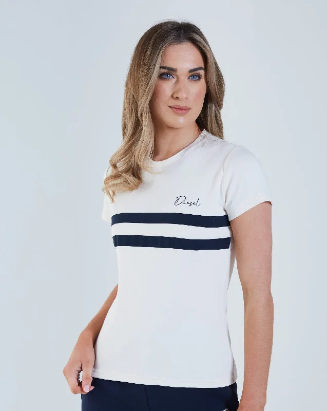 Sheer Women T Shirt for a Stylish and Alluring LookLuisa T-Shirt White Stone