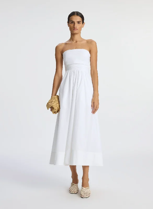 Midi - Length Women's Shetland Wool Sweater Dresses in Traditional PatternsTate Strapless Midi Dress Midi - Length Women's Shetland Wool Sweater Dresses in Traditional PatternsTate Strapless Midi Dress