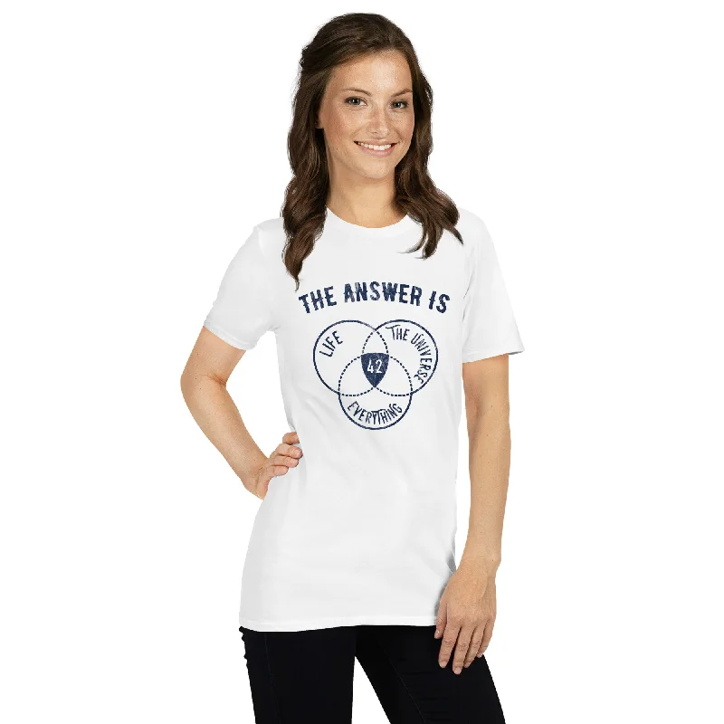 Muscle Women T Shirt for a Sporty and Casual LookThe Answer Is Always 42 - Premium T-Shirt Muscle Women T Shirt for a Sporty and Casual LookThe Answer Is Always 42 - Premium T-Shirt