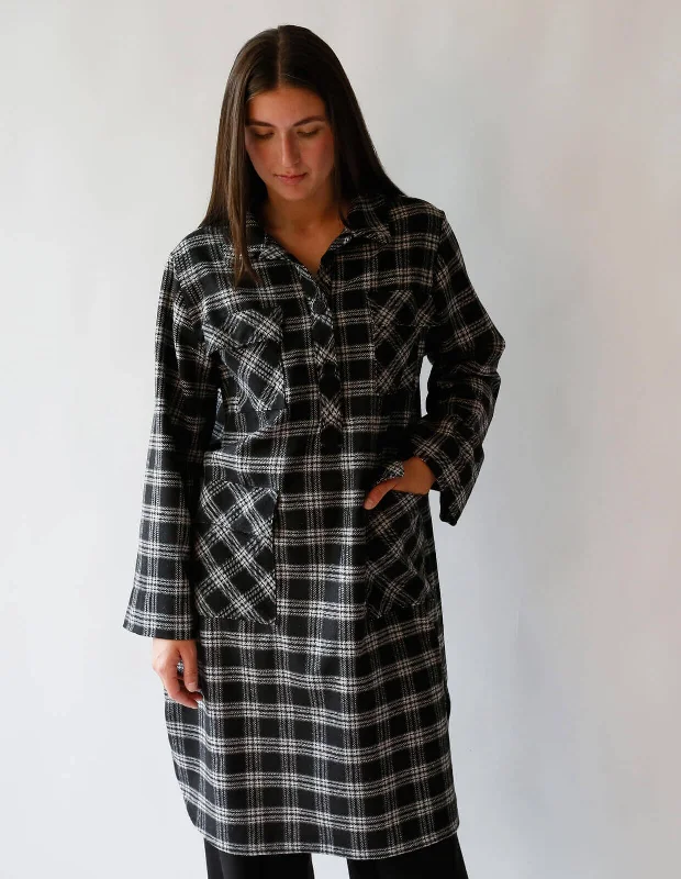 Midi - Length Women's Shetland Wool Sweater Dresses in Traditional PatternsThe Maker's Atelier Overshirt Midi - Length Women's Shetland Wool Sweater Dresses in Traditional PatternsThe Maker's Atelier Overshirt