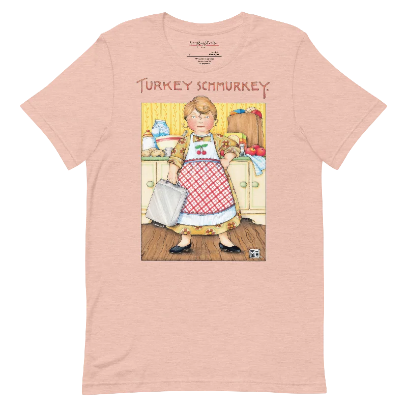 Ringer T Shirt Women with Retro - Inspired StripesTurkey Schmurkey Unisex T-Shirt