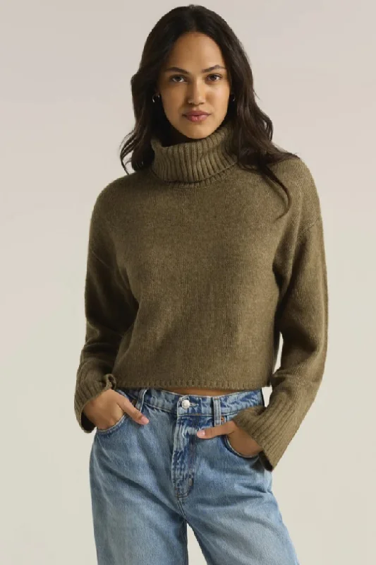 Split - Hem Women's Linen Blend Sweaters for SpringUrsa Turtleneck Sweater by Z Supply Split - Hem Women's Linen Blend Sweaters for SpringUrsa Turtleneck Sweater by Z Supply