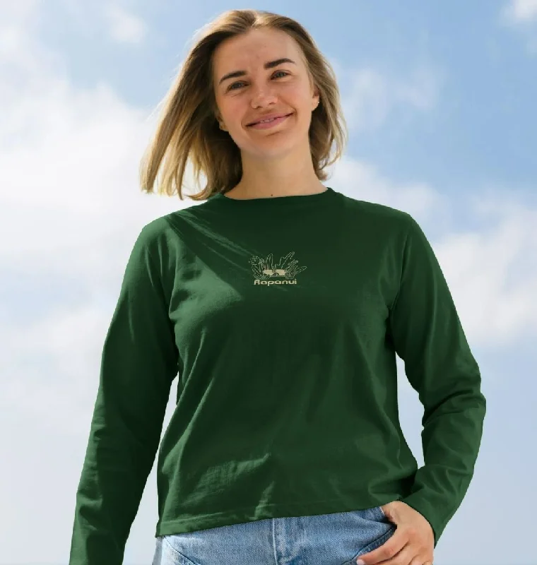 Graphic Print Women T Shirt for a Trendy StatementWomen's Off The Beaten Path Heavyweight Long Sleeve T-Shirt Graphic Print Women T Shirt for a Trendy StatementWomen's Off The Beaten Path Heavyweight Long Sleeve T-Shirt