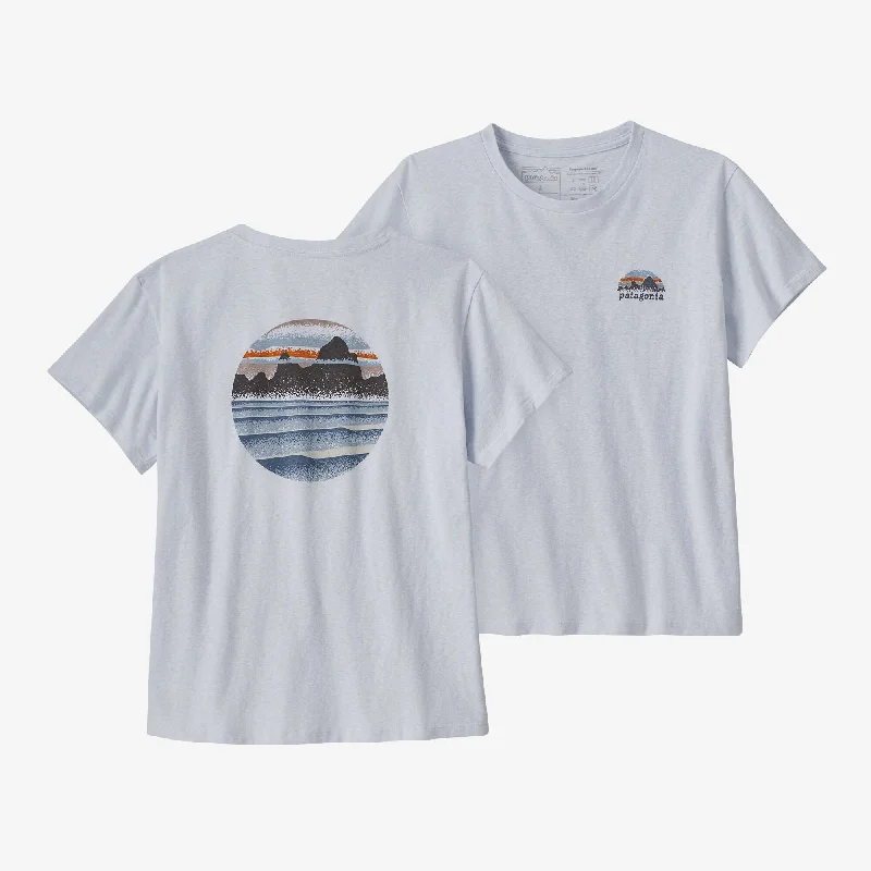 Sheer Women T Shirt for a Stylish and Alluring LookWomen's Skyline Stencil Responsibili-Tee® Sheer Women T Shirt for a Stylish and Alluring LookWomen's Skyline Stencil Responsibili-Tee®