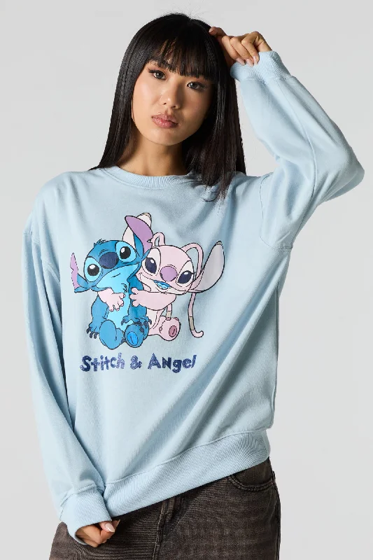 Women's sweatshirt with a mesh panel insert for breathability during workoutsSparkle Cartoon Graphic Fleece Sweatshirt Women's sweatshirt with a mesh panel insert for breathability during workoutsSparkle Cartoon Graphic Fleece Sweatshirt