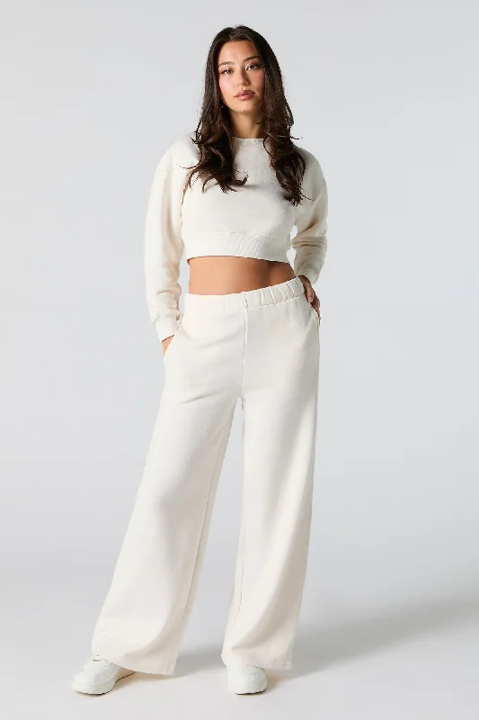 Women's color - block hoodie combining bold hues for a fashion - forward statementFleece Wide Leg Sweatpant Women's color - block hoodie combining bold hues for a fashion - forward statementFleece Wide Leg Sweatpant