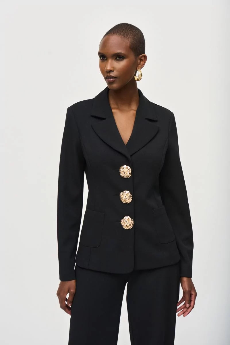 Women's military - style jackets with epaulets for a tough and fashionable appearance243160 black blazer Women's military - style jackets with epaulets for a tough and fashionable appearance243160 black blazer