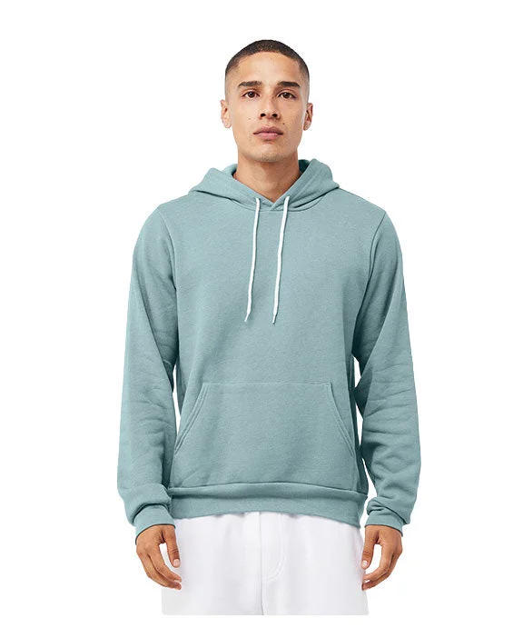 3719 - Bella + Canvas Unisex Sponge Fleece Pullover Hooded Sweatshirt | Heather Blue Lagoon