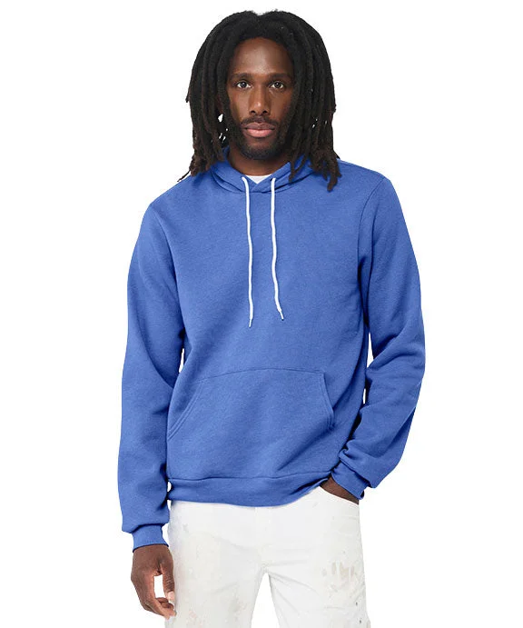 3719 - Bella + Canvas Unisex Sponge Fleece Pullover Hooded Sweatshirt | Heather Columbia Blue