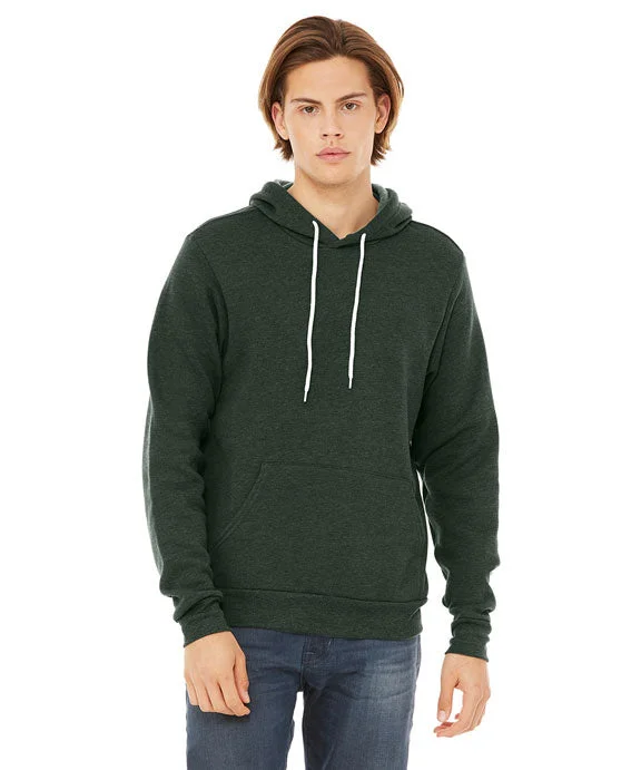 3719 - Bella + Canvas Unisex Sponge Fleece Pullover Hooded Sweatshirt | Heather Forest