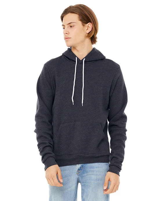 3719 - Bella + Canvas Unisex Sponge Fleece Pullover Hooded Sweatshirt | Heather Navy