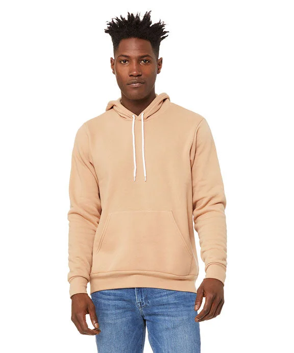 3719 - Bella + Canvas Unisex Sponge Fleece Pullover Hooded Sweatshirt | Heather Sand Dune