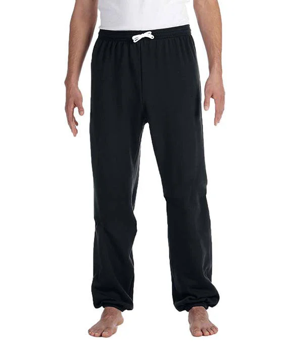 3737 - Bella + Canvas Unisex Sponge Fleece Long Scrunch Pants | Black