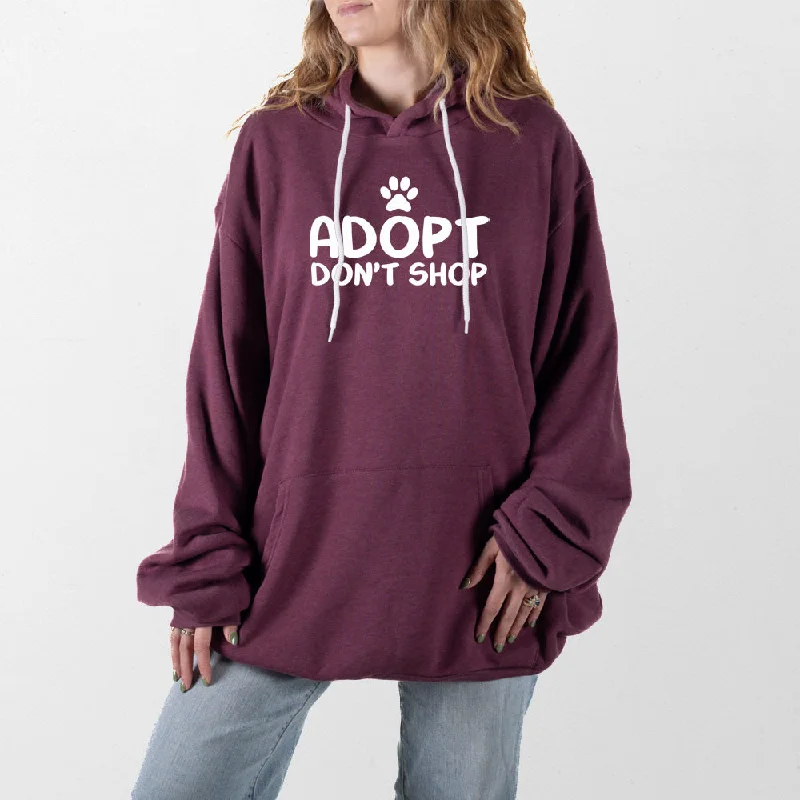 Women's quarter - zip sweatshirt made of organic cotton for eco - conscious fashionAdopt Dont Shop Giant Hoodie Women's quarter - zip sweatshirt made of organic cotton for eco - conscious fashionAdopt Dont Shop Giant Hoodie