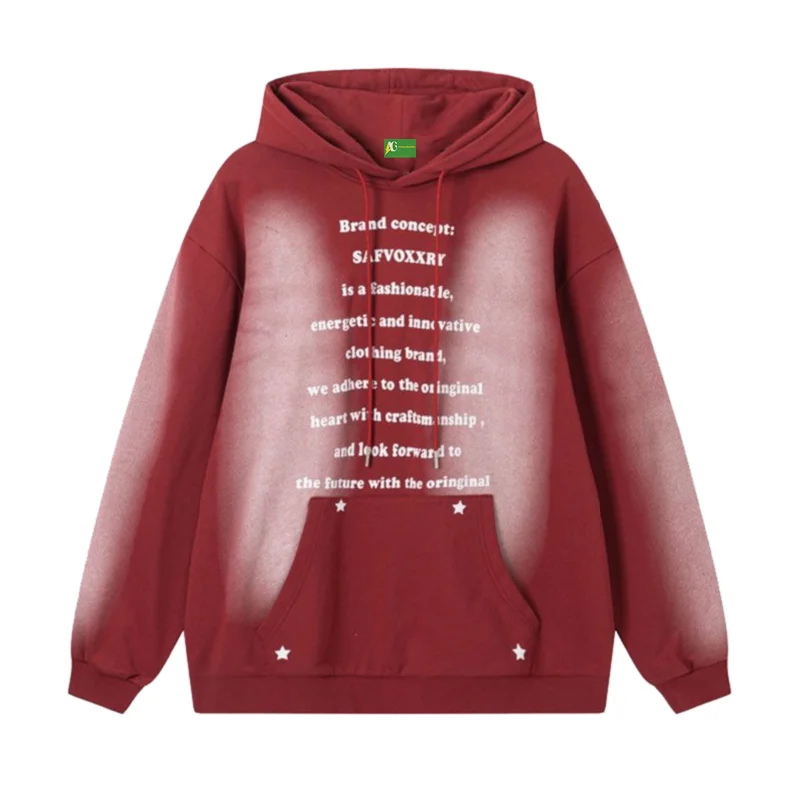 Women's tie - front hoodie in a lightweight fabric for summer layeringAG American Retro Letters Style Hooded Style Women's tie - front hoodie in a lightweight fabric for summer layeringAG American Retro Letters Style Hooded Style