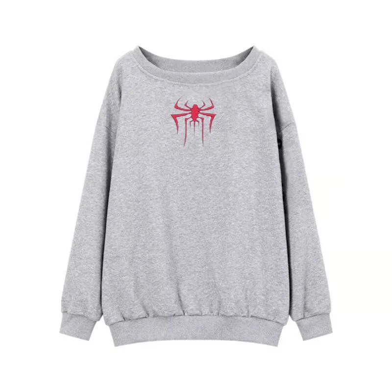 Women's zip - front sweatshirt with contrast stitching for a sporty aestheticAG Women's American Sexy Starscream Off-The-Shoulder Women's zip - front sweatshirt with contrast stitching for a sporty aestheticAG Women's American Sexy Starscream Off-The-Shoulder