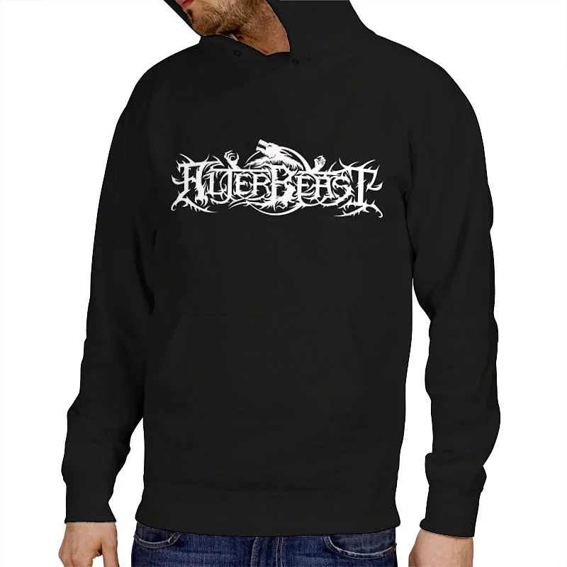 Women's zip - front sweatshirt with contrast stitching for a sporty aestheticAlterbeast "Logo" Pullover Hoodie Women's zip - front sweatshirt with contrast stitching for a sporty aestheticAlterbeast "Logo" Pullover Hoodie