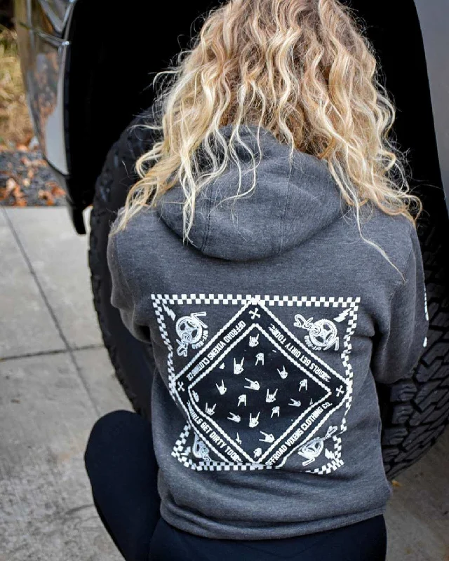 Women's quarter - zip sweatshirt made of organic cotton for eco - conscious fashionBandana Unisex Pullover Hoodie