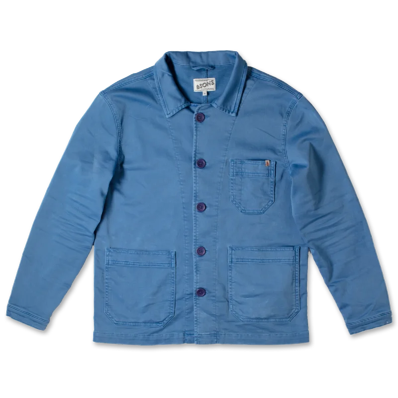 Women's windbreaker jackets with adjustable hoods for windy daysBlue Bolt Chore Jacket
