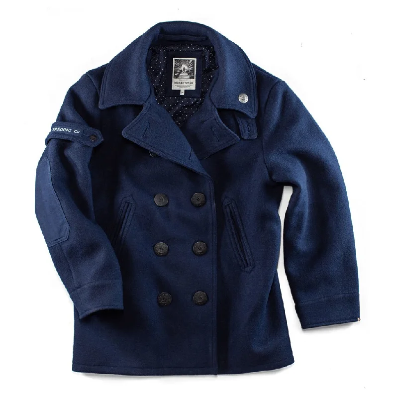 Women's quilted puffer jackets in a cropped silhouette for a modern twistBoardwalk Peacoat Women's quilted puffer jackets in a cropped silhouette for a modern twistBoardwalk Peacoat