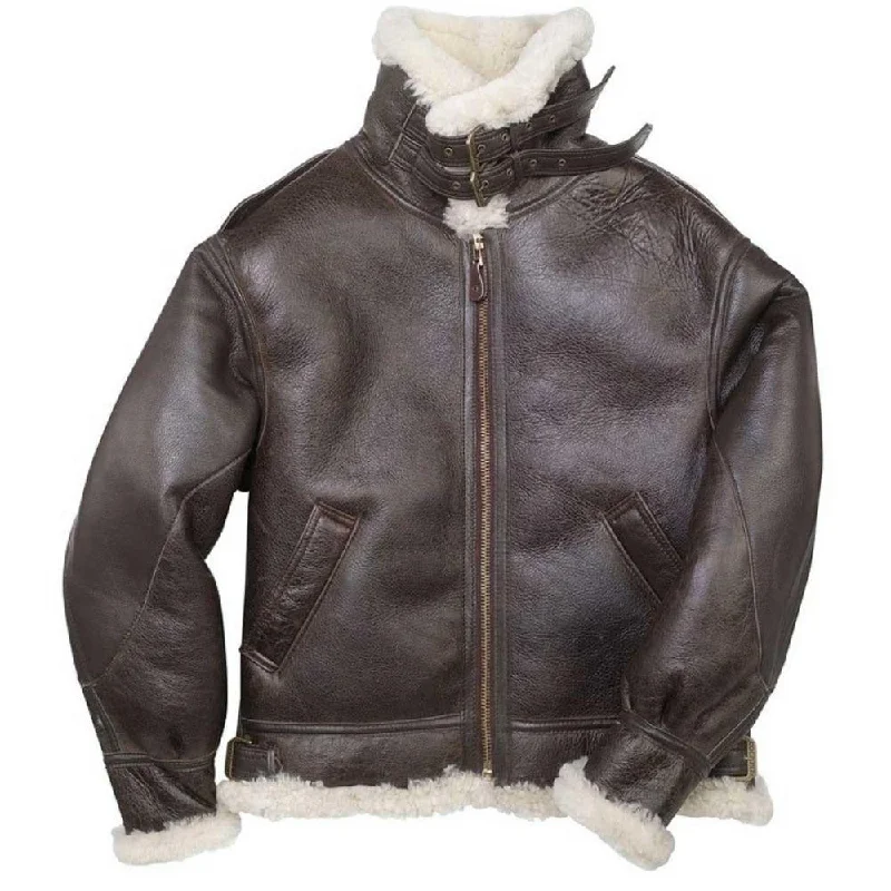 Cockpit USA Mens The General B-3 Sheepskin Bomber Jacket