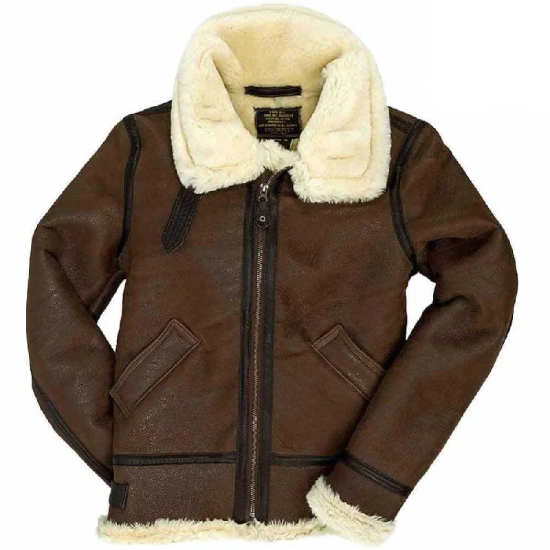 Women's military - style jackets with epaulets for a tough and fashionable appearanceCockpit USA Womens B-3 Sheepskin Bomber Jacket Women's military - style jackets with epaulets for a tough and fashionable appearanceCockpit USA Womens B-3 Sheepskin Bomber Jacket
