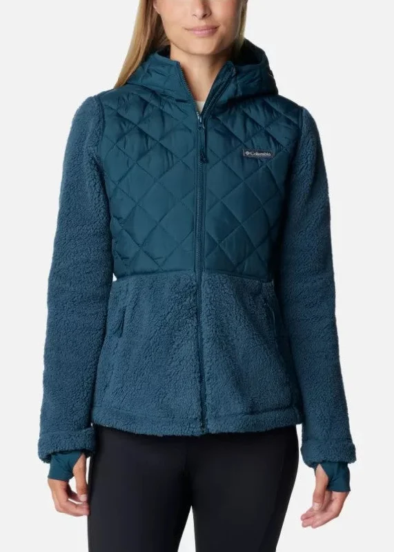 Women's faux fur - trimmed denim jackets for a trendy and cozy styleColumbia Womens Crested Peak™ Hooded Fleece Jacket Women's faux fur - trimmed denim jackets for a trendy and cozy styleColumbia Womens Crested Peak™ Hooded Fleece Jacket